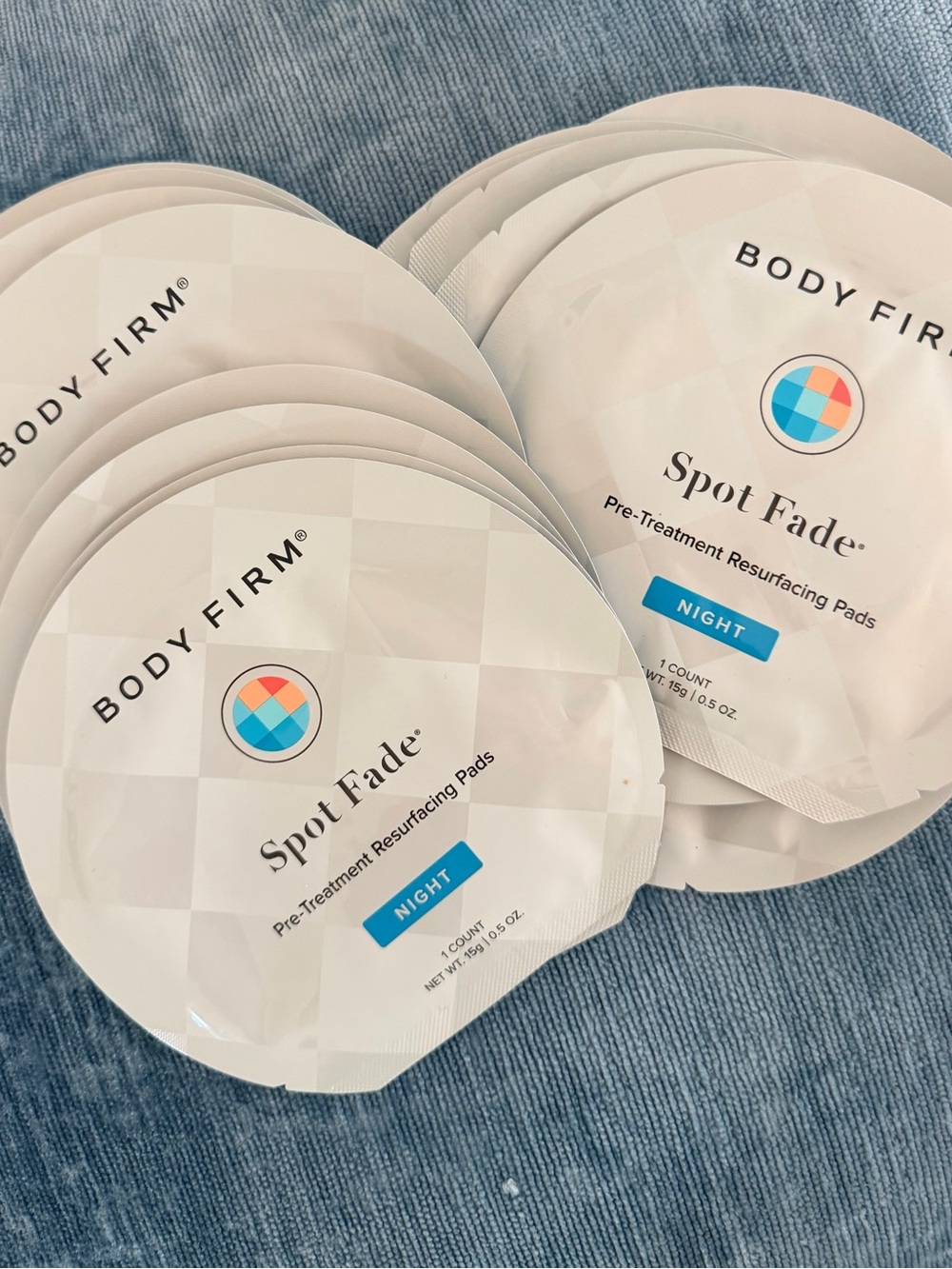 16 individual Body Firm Spot Fade Night Resurfacing Pads